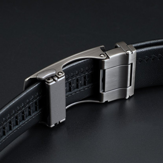 Classic Black Crocodile Leather Belt CC4DE3693J01